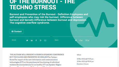 PREVENTING OF THE BURNOUT and THE TECHNOSTRESS